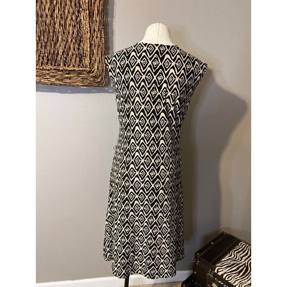 Ralph Lauren Dress Camel Brown L Large Ikat Stretch Sheath Washable New - Picture 10 of 13